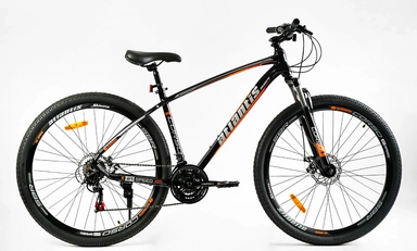 Велосипед 29 AL Corso «ATLANTIS» LT-29724 алюміній 18", (к-т Shimano репліка) чорно-помаранчевий