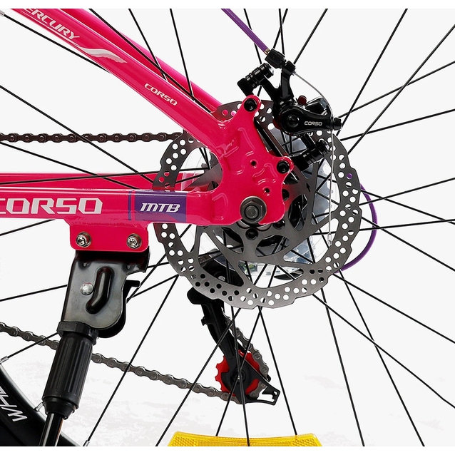 Велосипед 26 AL Corso «MERCURY» MR-26237 алюміній 13", (к-т SHIMANO) рожевий фото westvelo.com