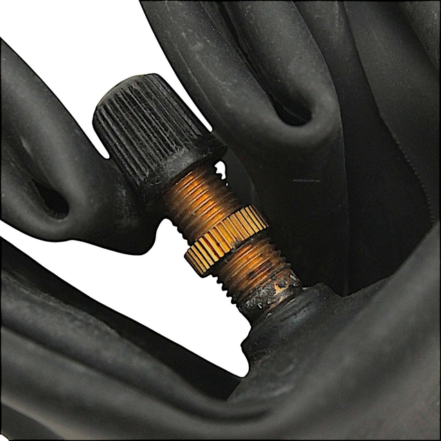 Камера 14 прямий ніпель AV 33 mm OMSK (1.95) фото westvelo.com