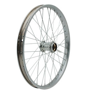 Колесо 20 зад, обід нікель, спиця 2мм, стакан