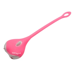 Мигалка на батарейках перед. INFINI I-201R "Amuse" 2 діоди, 2 режима, рожевий