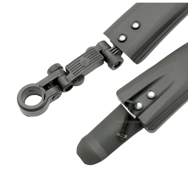 Крила 16 пластик чорні, кріплення на трубу сідла 032 фото westvelo.com