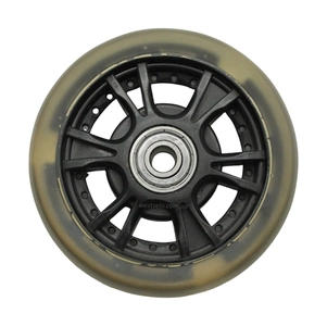 Колесо самоката дитячого поліуретан Ø90мм, діодне, чорний