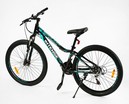 Велосипед 26 ST Corso «INTENSE» NT-26469 сталь 13", (к-т Saiguan) чорно-бірюзовий фото westvelo.com