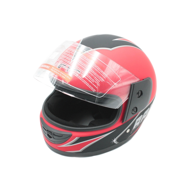 Мото шолом, закритий (S 55-56) F2 "BAILIDE", червоний матовий (825-2) фото westvelo.com