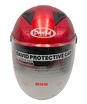 Мото шолом, відкритий (L) "DAVID" D017, Willys Star, червоний глянцевий фото westvelo.com