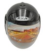 Мото шолом, відкритий (S) FXW HF-217 чорний глянець фото westvelo.com
