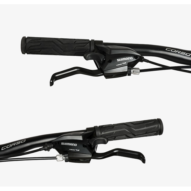 Велосипед 29 AL Corso «DARK-X» DX-29827 алюміній 21", (к-т SHIMANO) графітовий фото westvelo.com