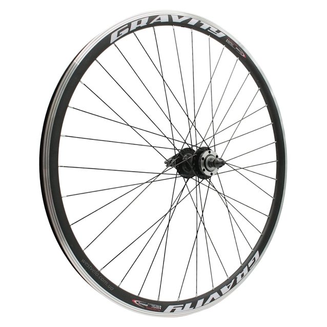 Колесо 28-29 зад, обід 2-ний чорний, втулка AL. NECO MS31F, диск 6 болтів,ексцентрик, чорна спиця фото westvelo.com