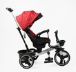Дитячий велосипед 3-кол з батьківською ручкою, з даш, PU BestTrike «OSCAR» 6390/22-918 червоний, поворотне сидіння, складне кермо, кошик, телескопічна ручка фото westvelo.com