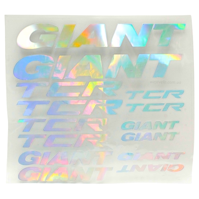 Наклейки GIANT TCR прозорий фон, градієнт фото westvelo.com