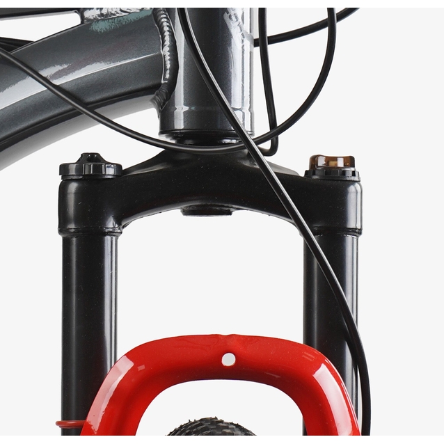 Велосипед 26 AL Corso «NEXT» NX-26159 алюміній 15", (к-т SHIMANO) графітово-червоний фото westvelo.com
