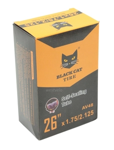 Камера 26. довгий ніпель AV 48mm BLACK CAT (1.95-2.125) самоклеюча (з антипрокольним гелем)