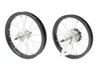 Колеса 12 обід чорний, спиця 3мм, перед + зад з втулкою Falcon + к-т фото westvelo.com