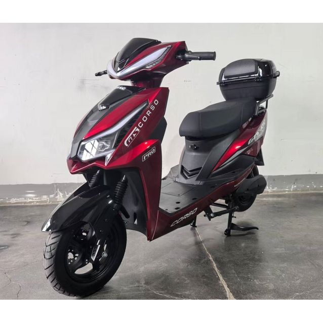 Електроскутер Corso «GTS-RR»  GTS-941087, двигун 1500W, акумулятор 72V/30Ah літій-залізо-фосфатний, червоний, колеса 10" фото westvelo.com