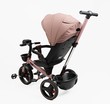 Дитячий велосипед 3-кол з батьківською ручкою, з даш, PU Toti 4702-6 рожевий, поворотне сидіння, складне кермо, кошик, телескопічна ручка, фара музична фото westvelo.com