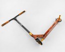 Самокат трюковий Best Scooter «ABSTRACTION» BS-77225 помаранчевий,  HIC-система, пеги, AL диск та дека, колеса PU Ø110mm, ширина керма - 60 см фото westvelo.com