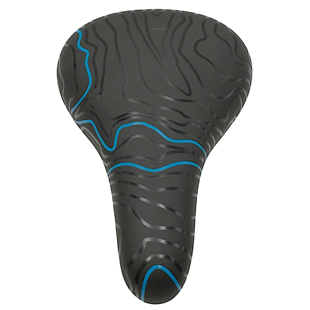 Сідло мтв ARDIS № 964, чорне з синіми лініями (235х155) фото westvelo.com