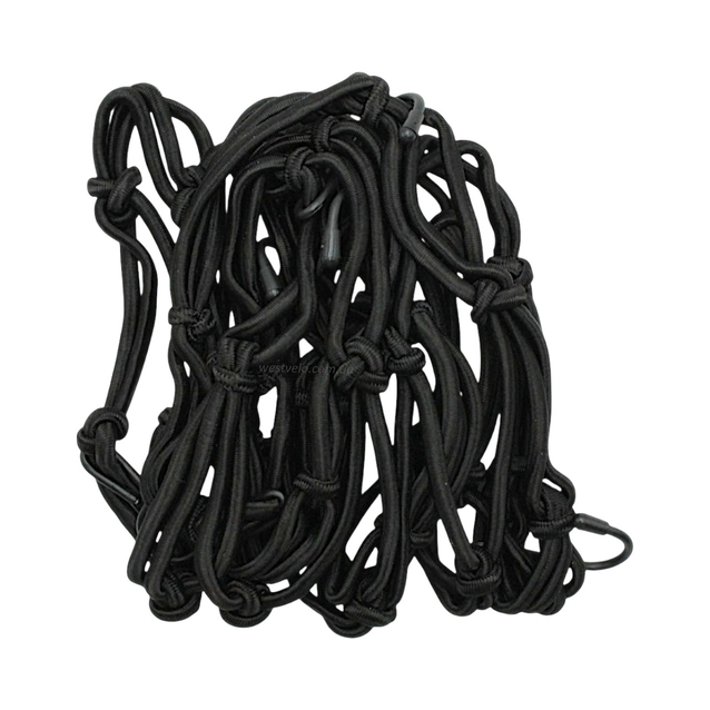 Стяжка (сітка-павук) "MANLE" з гачками на багажник, чорна фото westvelo.com