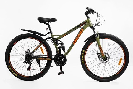 Велосипед 27.5 ST Corso «REND» RD-91533 сталь 15", (к-т SHIMANO) хакі