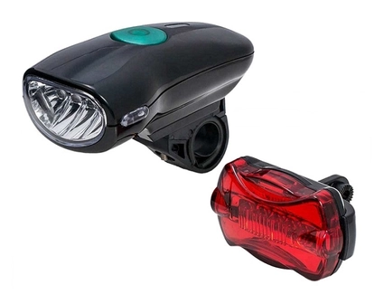 Фара №822 JY-822 на 4 діоди + мигалка №198 на батарейках