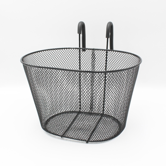 Кошик металевий сіточка чорний на ГАЧКИ фото westvelo.com