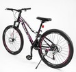 Велосипед 26 AL Corso «MERCURY» MR-26852 алюміній 13", (к-т SHIMANO) чорно-рожевий фото westvelo.com