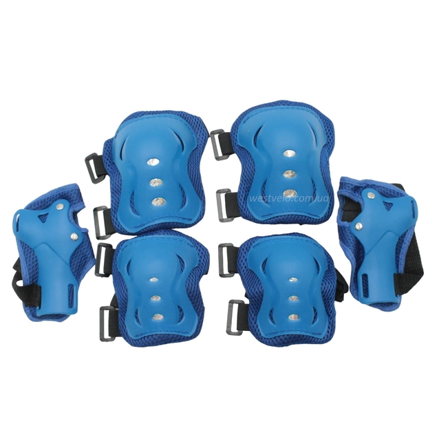 Комплект дитячого захисту, у сітці, 609 синій фото westvelo.com