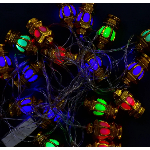 Гірлянда світлодіодна 5 м, 20 лампочок, мультиколор, від мережі 220V (С 31302) фото westvelo.com