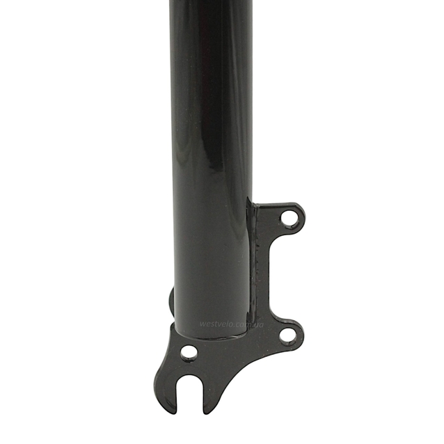 Вилка 28 аморт. різьб. ZOOM з кріпленням V-brake + disk шток L-200mm р.з L-100mm фото westvelo.com