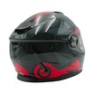 Мото шолом, закритий (L 59-60) BLD-М65 RIDIX, інтеграл, чорно-червоно-сірий глянець фото westvelo.com