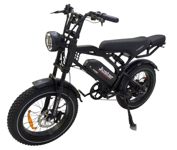 Електрофетбайк 20 ST Corso «JUSTER» J-40524 сталь, дв 500W, акум 48V15AH, (к-т SHIMANO) чорний