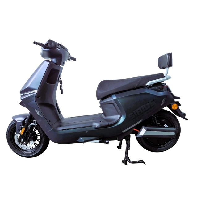 Електроскутер Corso «SIRIUS» SR-309825, двигун 2000W, акумулятор 72V 35Ah графеновий, графітовий, колеса 12" + 1 ящик. акум фото westvelo.com