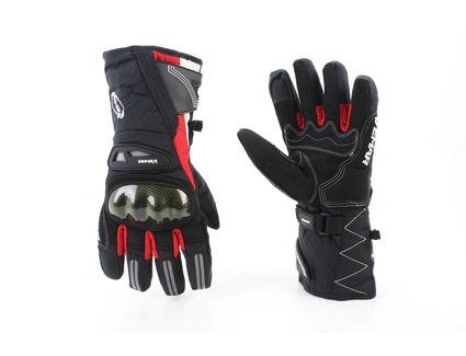 Мото рукавиці (XL) VEMAR (WP 04) (утеплені) чорно-червоні