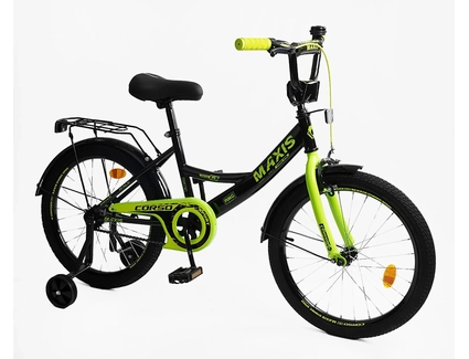 Дитячий велосипед 20 ST Corso «MAXIS» CL-20267 чорно-салатовий