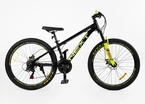 Велосипед 26 AL Corso «NEXT» NX-26400 алюміній 13", (к-т SHIMANO) чорно-жовтий фото westvelo.com