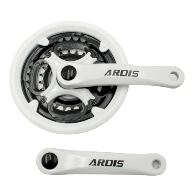 Система шатунів мтв мала ARDIS AL, біла (24/34/42Т) L-152мм. фото westvelo.com