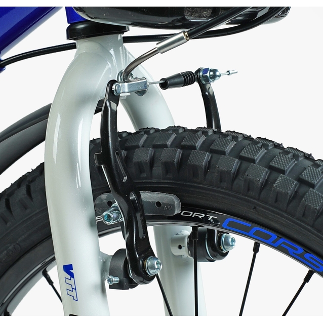 Дитячий велосипед 20 AL Corso «TAYGER» TG-62355 алюмінієва рама синій, ручне гальмо, дод. колеса, дзвоник, бутилочка фото westvelo.com