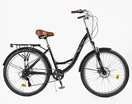 Міський велосипед 26 ST Corso «VIOLA» VL-26520 сталь 17", (к-т SHIMANO) чорний фото westvelo.com