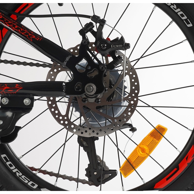 Велосипед 20 ST Corso «CRANK» CR-20257 сталь 11", (к-т LTWOO-A2) чорно-червоний фото westvelo.com