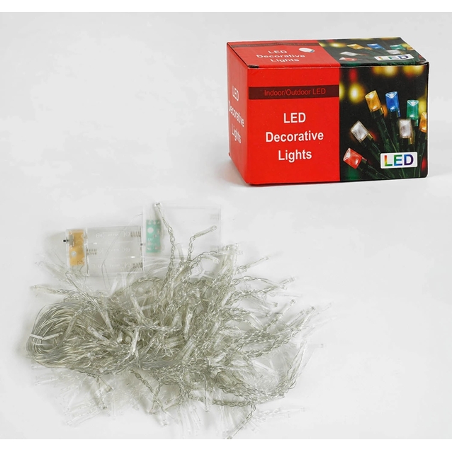 Гірлянда-штора 4х0,6 м, 120 лампочок, на батарейках, біле світло, 2 режими (C 61480) фото westvelo.com