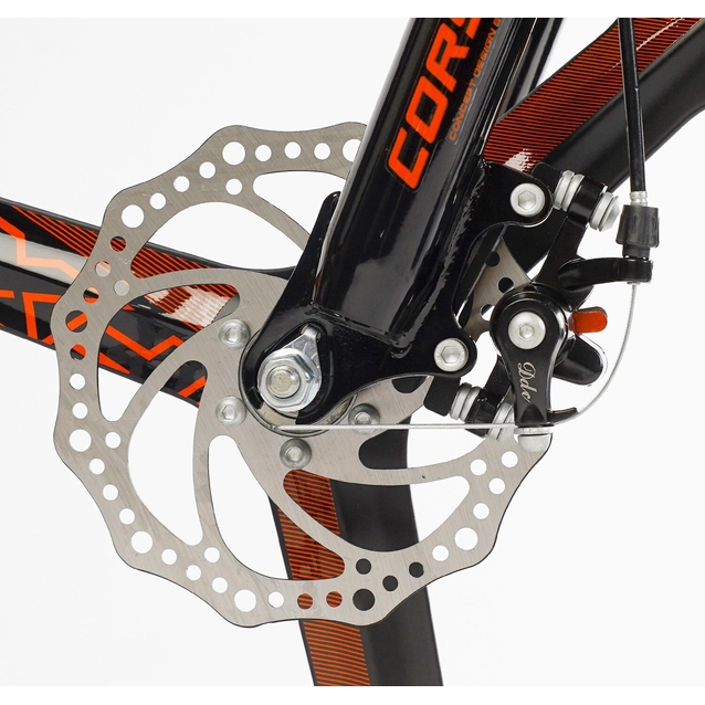 Велосипед 20 MG Corso «FXX» MG-20403 магній 11", (к-т SHIMANO) чорно-помаранчевий фото westvelo.com