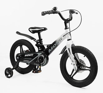 Дитячий велосипед 16 MG Corso «MONTI» MT-16253, магнієва рама, чорно-білий