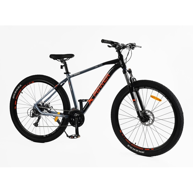 Велосипед 29 AL Corso «X-POWER» PW-93255 алюміній 19", (к-т SHIMANO) чорно-графітово-помаранчевий фото westvelo.com