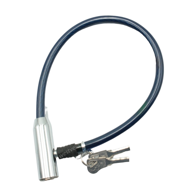 Замок метал на ключ Є на 0,5m (різні кольори) фото westvelo.com