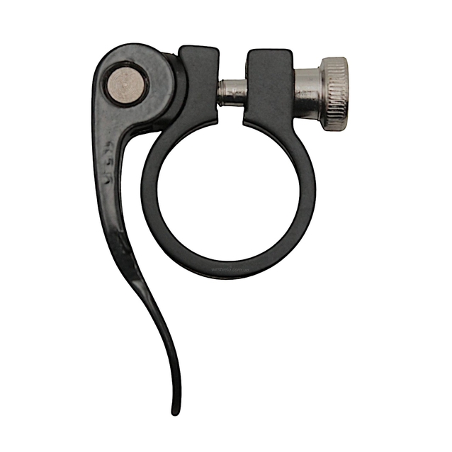 Хомут з ексцентриком труби сідла Ø28.6 мм алюміній чорний фото westvelo.com