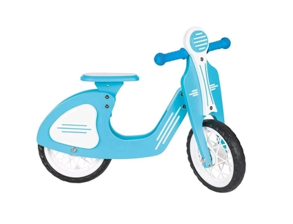 Велобіг 12 Corso EVA, дерев'яна рама «PILSAN» 02-002 блакитний