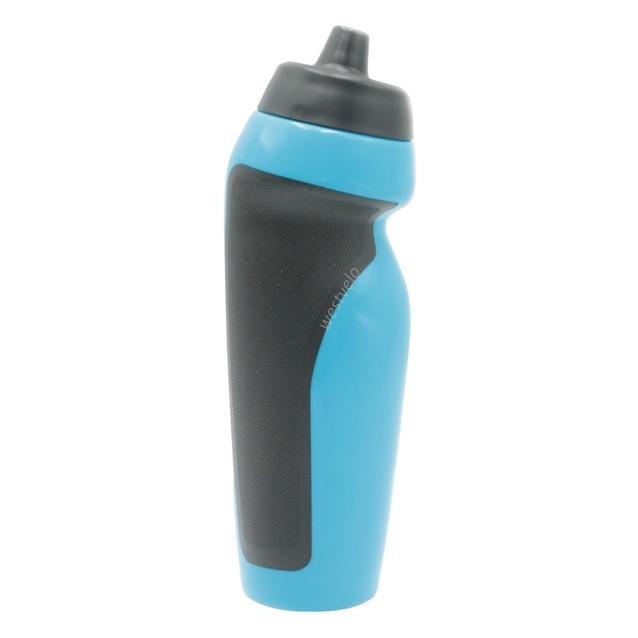 Фляга 650 ml харч.пластик, блакитна з чорними вставками фото westvelo.com