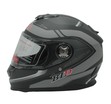 Мото шолом, закритий (M 57-58) BLD-М65 інтеграл, чорний матовий з сірим малюнком фото westvelo.com