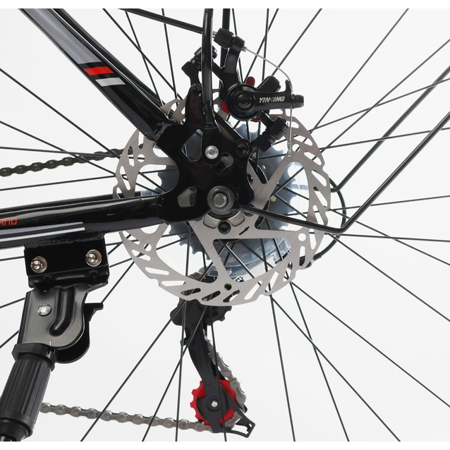 Велосипед 29 ST Corso «FISHER» FS-41473 сталь 19", (к-т SHIMANO) чорно-червоний фото westvelo.com